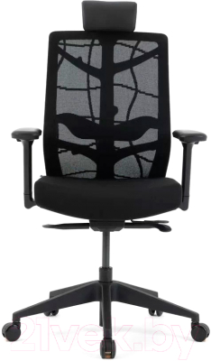 Кресло офисное Chair Meister Nature II 3D с подлокотниками слайдер (черный/черный)