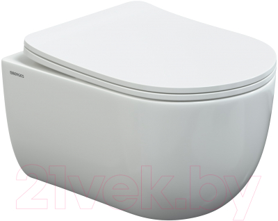 Унитаз подвесной с инсталляцией Berges Atom 043306 (с сиденьем и кнопкой смыва)