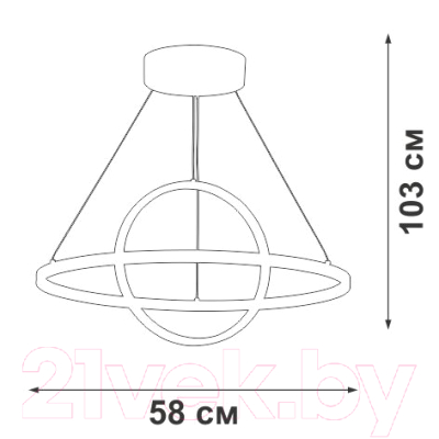 Потолочный светильник Vitaluce V4676-0/2S