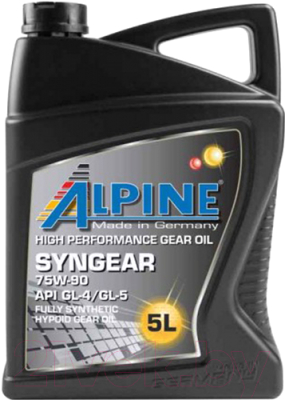 Трансмиссионное масло ALPINE Syngear 75W90 / 0100742 - фото