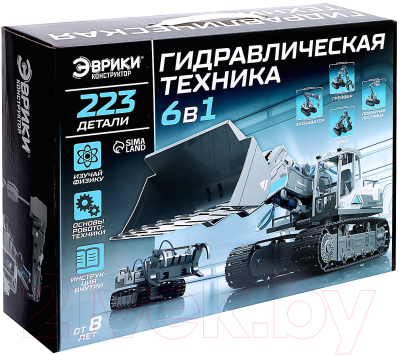 Конструктор электромеханический Эврики 6 в 1 Гидравлическая техника / 9210263 - фото
