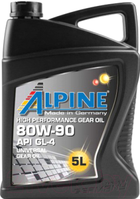 Трансмиссионное масло ALPINE Gear Oil 80W90 GL-4 / 0100682 - фото