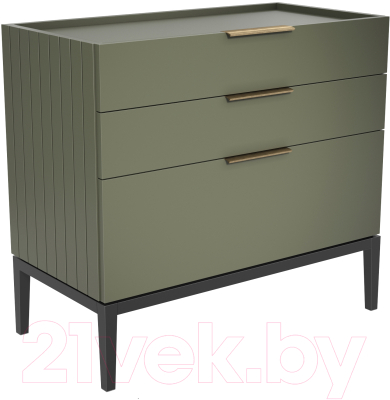 Комод Алери Ричмонд (грей/черно-серый) - фото