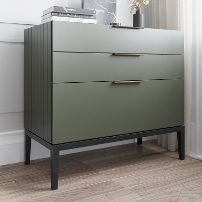 Комод Алери Ричмонд (грей/черно-серый)