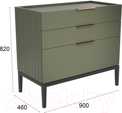 Комод Алери Ричмонд (грей/черно-серый)