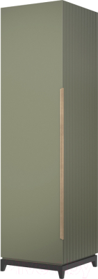 Шкаф Алери Ричмонд однодверный (грей/черно-серый) - фото