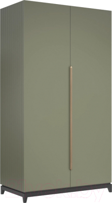 Шкаф Алери Ричмонд двухдверный (грей/черно-серый) - фото
