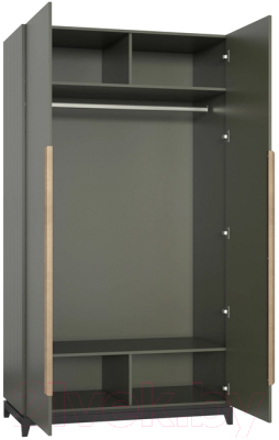 Шкаф Алери Ричмонд двухдверный (грей/черно-серый)