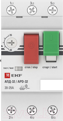 Автоматический выключатель пуска двигателя EKF PROxima apd2-20-25