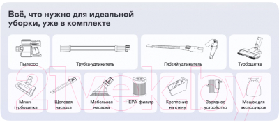 Вертикальный пылесос Garlyn M-2500