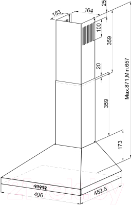 Вытяжка купольная Lex Briz 500