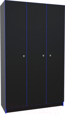 Шкаф МДК Black 3-х створчатый BL-СК3С 490x1200x1980 - фото