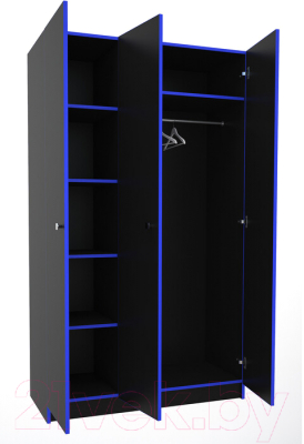 Шкаф МДК Black 3-х створчатый BL-СК3С 490x1200x1980
