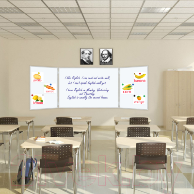 Магнитно-маркерная доска Brauberg 238035