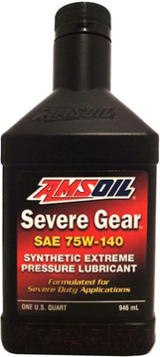 Трансмиссионное масло Amsoil Severe Gear Synthetic Extreme Pressure EP Lubr. 75W140 / SVOQT - фото