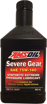Трансмиссионное масло Amsoil Synthetic 75W140 Gear Lube / SVOPK - фото