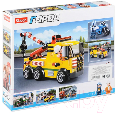 Конструктор Sluban Город Дорожный эвакуатор / M38-B0877 - фото
