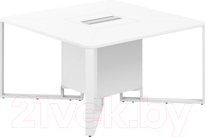 Стол для переговоров Norden 140x140x75 / SP.0101.WH.WH.WH - фото