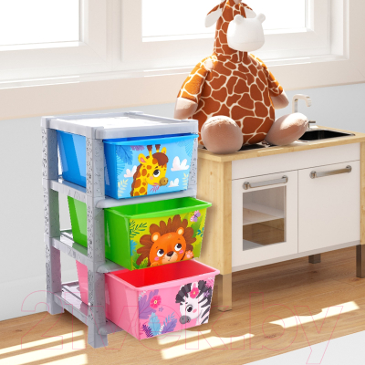 Комод пластиковый Соломон Веселый зоопарк / 4758972