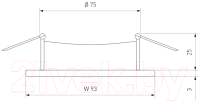 Точечный светильник Elektrostandard 1051/1 BK