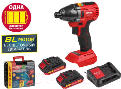 Аккумуляторный шуруповерт Wortex CWR 0118 (0329286)