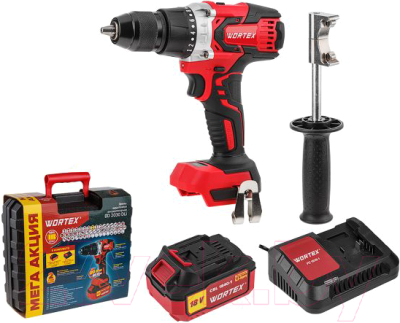 Аккумуляторная дрель-шуруповерт Wortex BD 2030 Dli ALL1 (0329280) - фото