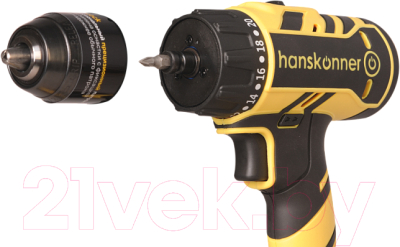 Аккумуляторная дрель-шуруповерт Hanskonner HCD1865