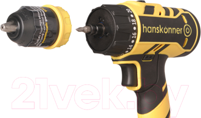 Аккумуляторная дрель-шуруповерт Hanskonner HCD1865C