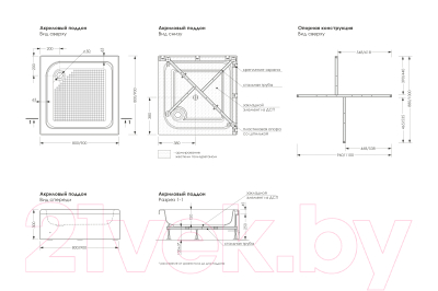 Душевой поддон МетаКам Universal S 90 / АПS_012481