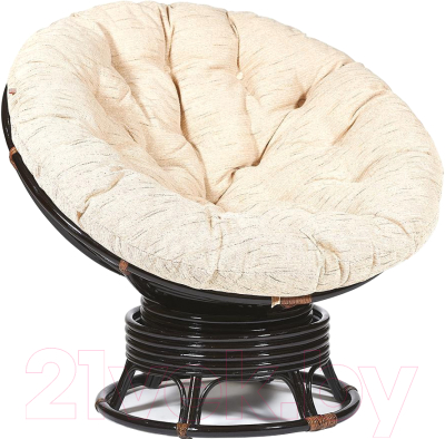 Кресло-качалка Tetchair Papasan W 23/01 B с подушкой - фото