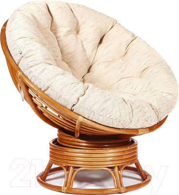 Кресло-качалка Tetchair Papasan W 23/01 B с подушкой - фото