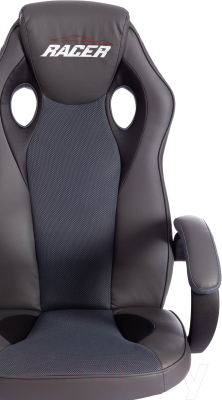 Кресло геймерское Tetchair Racer Gt кожзам/ткань (металлик/серый)