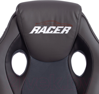 Кресло геймерское Tetchair Racer Gt кожзам/ткань (металлик/серый)