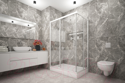 Душевой уголок МетаКам Universal Pro 120x80 / KKS_014547 (прозрачное стекло)