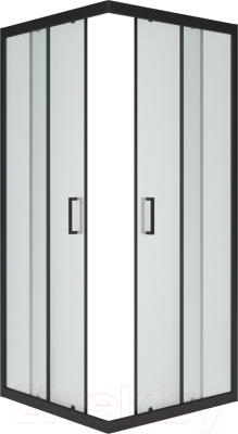 Душевой уголок МетаКам Universal Black 90x90 / KKS_013567 - фото