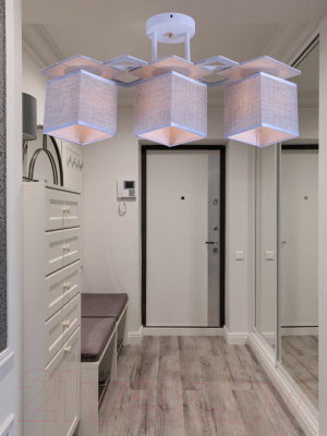 Потолочный светильник Mirastyle MH-10096/3 WH+GR