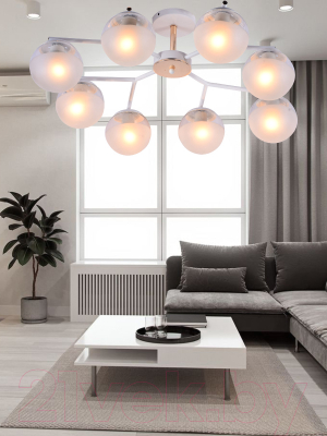 Потолочный светильник Mirastyle MH-10142/8 WH+FGD