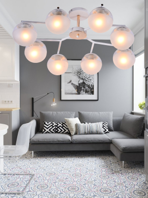 Потолочный светильник Mirastyle MH-10142/8 WH+FGD