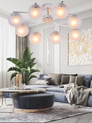 Потолочный светильник Mirastyle MH-10142/8 WH+FGD