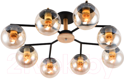 Потолочный светильник Mirastyle MH-10142/8B MBK+YLWD - фото