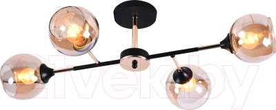 Потолочный светильник Mirastyle MH-10160/4 BK+FGD - фото