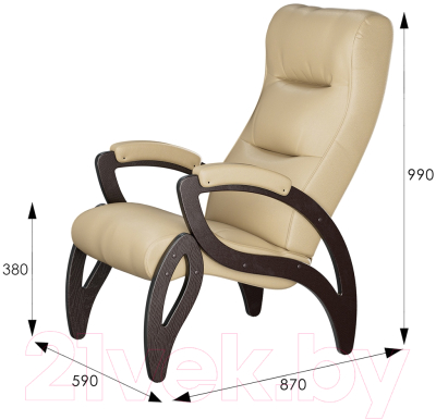 Кресло мягкое Мебелик Весна Компакт