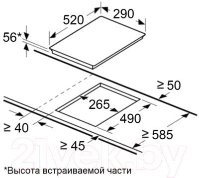 Индукционная варочная панель Maunfeld CVI292MBK