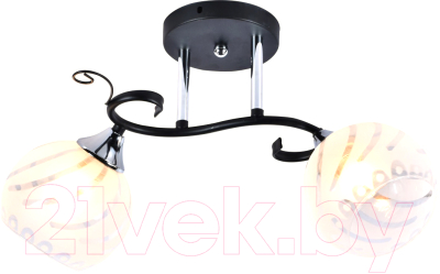 Потолочный светильник Mirastyle MH-1211B/2 BK+CR - фото