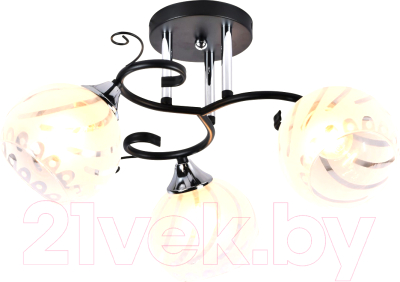 Потолочный светильник Mirastyle MH-1211B/3 BK+CR - фото