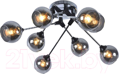 Потолочный светильник Mirastyle MH-2276B/8 BK+CR - фото