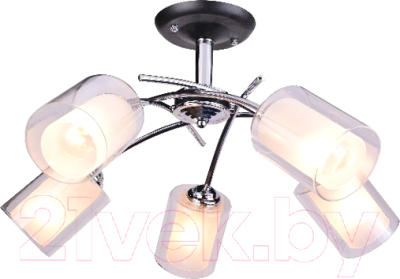 Потолочный светильник Mirastyle MH-74020/5 BK+CR - фото