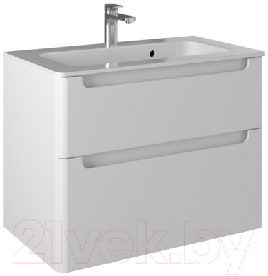 Тумба с умывальником Briz Эстель 80 / 221 03 18080-16 00 БЕЛ - фото