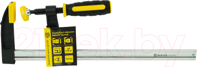 Струбцина BERGER F-образная 80x300мм, зажим до 270кг / BG1936
