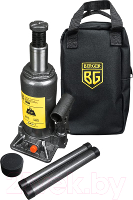 Бутылочный домкрат BERGER Брухберг 6т 200-385мм / BG1271 - фото